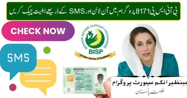 BISP 8171 CNIC Check Online & SMS Guide