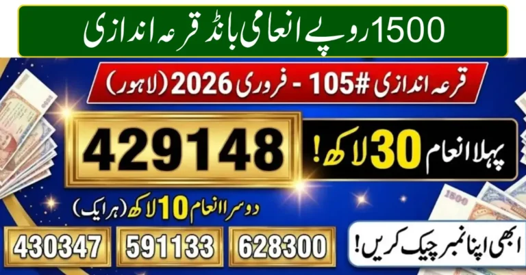 Rs 1500 Prize Bond Draw_