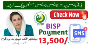 BISP 8171 SMS Status Check